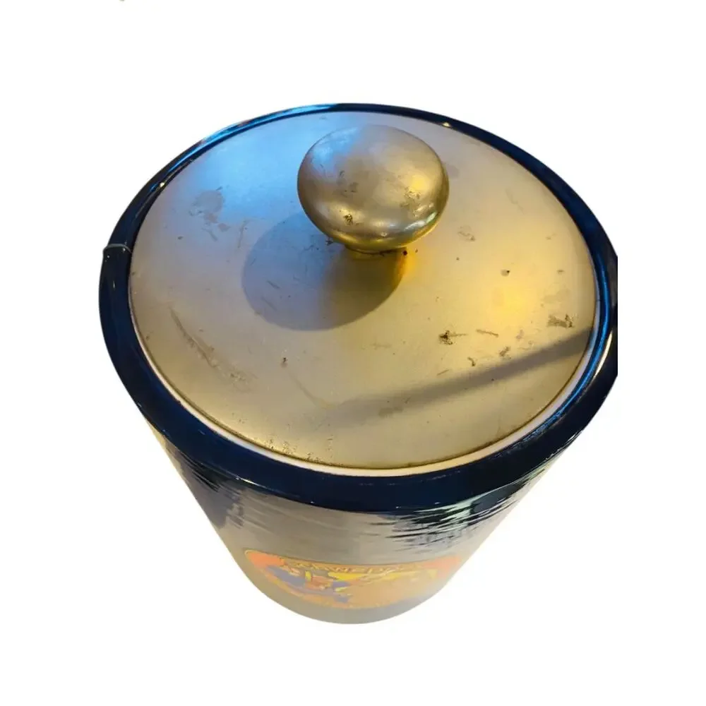 Vintage Schweppes Kraftware Curiously Refreshing Ice Bucket Lid